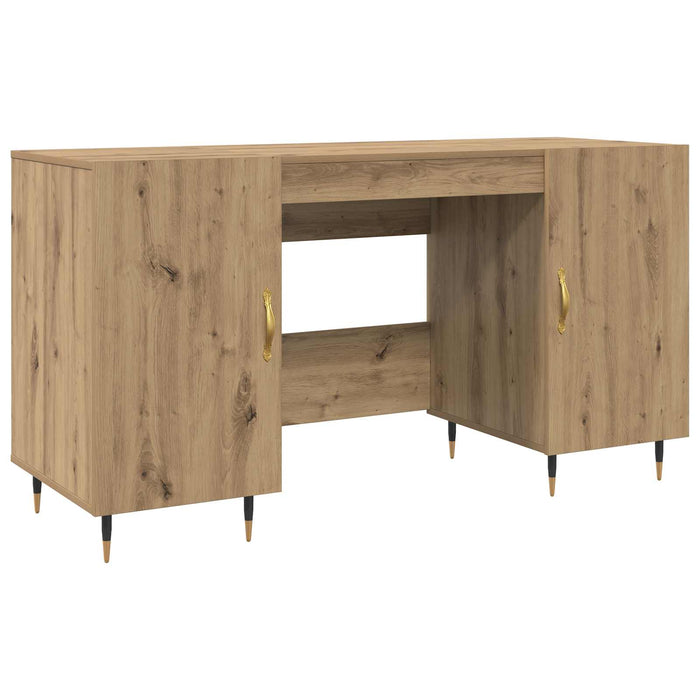 Birou stejar artizanal Lemn compozit 140 x 50 x 75 cm WALTI