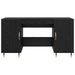 Birou cu raft Stejar negru 140 x 50 x 75 cm Lemn compozit - WALTI WALTI