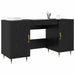 Birou cu raft Stejar negru 140 x 50 x 75 cm Lemn compozit - WALTI WALTI