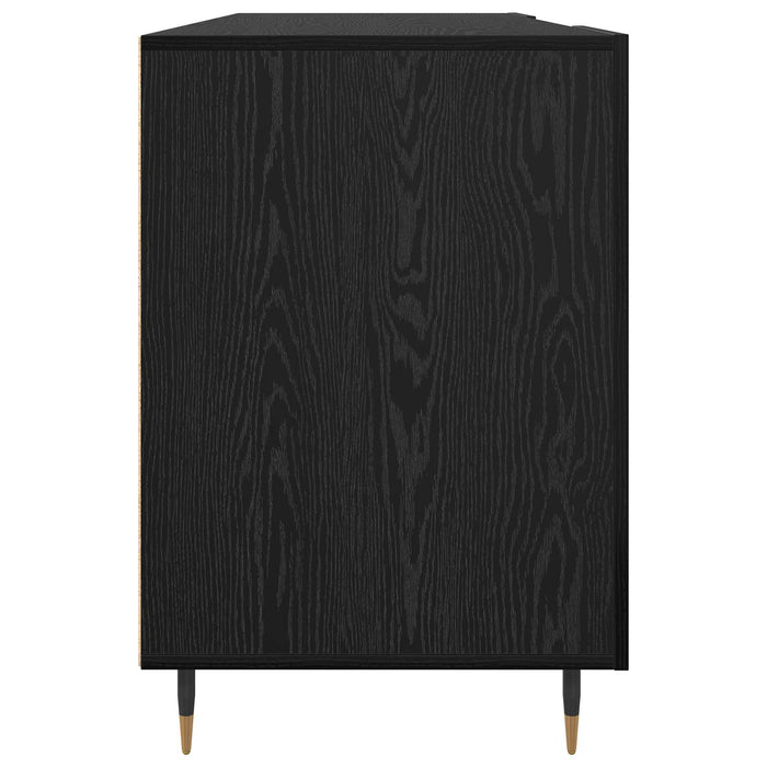 Birou cu raft Stejar negru 140 x 50 x 75 cm Lemn compozit - WALTI WALTI