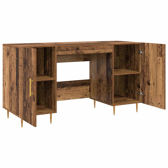 Birou cu raft cu ușă Lemn vechi 140 x 50 x 75 cm Lemn compozit - WALTI WALTI