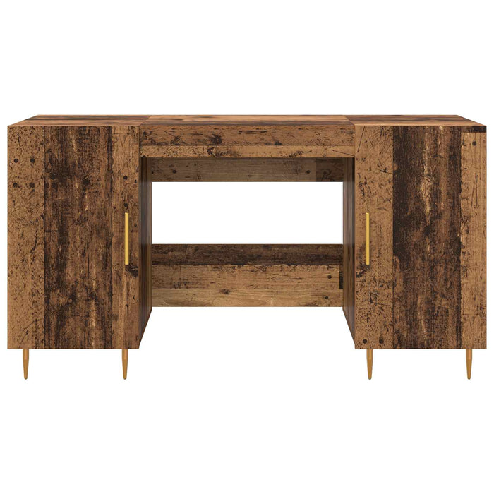 Birou cu raft cu ușă Lemn vechi 140 x 50 x 75 cm Lemn compozit - WALTI WALTI