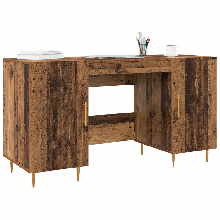 Birou cu raft cu ușă Lemn vechi 140 x 50 x 75 cm Lemn compozit - WALTI WALTI