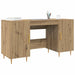Birou cu raft stejar artizanal 140 x 50 x 75 cm Lemn compozit - WALTI WALTI