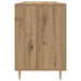 Birou cu raft stejar artizanal 140 x 50 x 75 cm Lemn compozit - WALTI WALTI