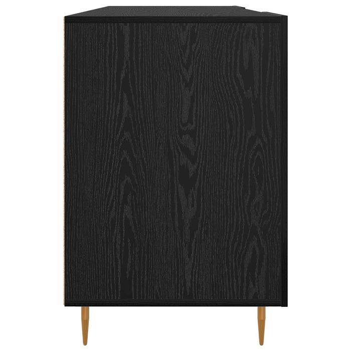 Birou cu raft Stejar negru 140 x 50 x 75 cm Lemn compozit - WALTI WALTI