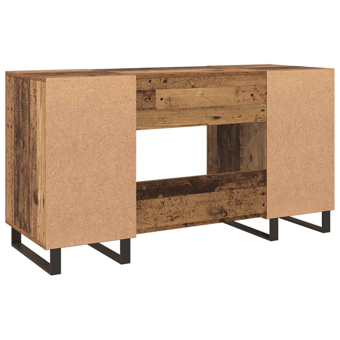 Birou cu raft cu ușă Lemn vechi 140 x 50 x 75 cm Lemn compozit - WALTI WALTI