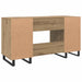 Birou cu raft stejar artizanal 140 x 50 x 75 cm Lemn compozit - WALTI WALTI