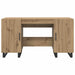 Birou cu raft stejar artizanal 140 x 50 x 75 cm Lemn compozit - WALTI WALTI