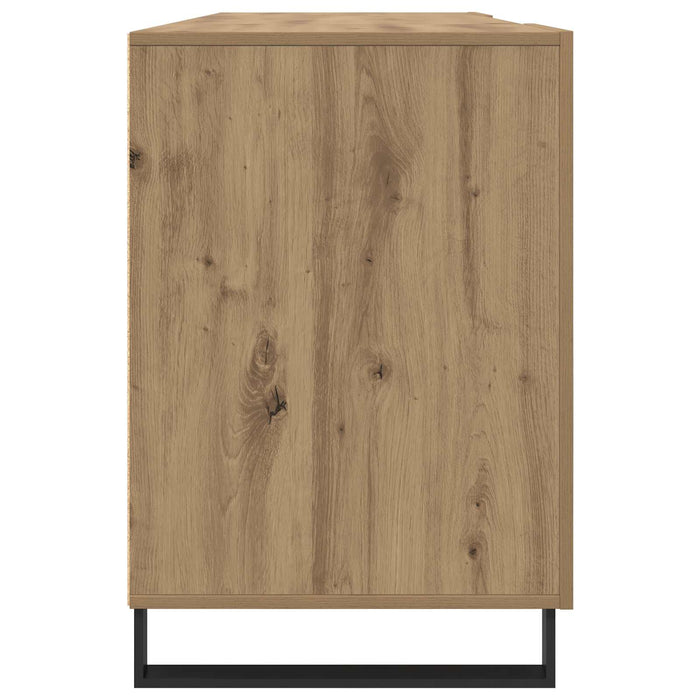 Birou cu raft stejar artizanal 140 x 50 x 75 cm Lemn compozit - WALTI WALTI