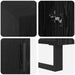 Birou cu raft Stejar negru 140 x 50 x 75 cm Lemn compozit - WALTI WALTI