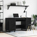 Birou cu raft Stejar negru 140 x 50 x 75 cm Lemn compozit - WALTI WALTI