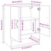 Dulap de perete stejar artizanal 60 x 31 x 70 cm Lemn compozit - WALTI WALTI