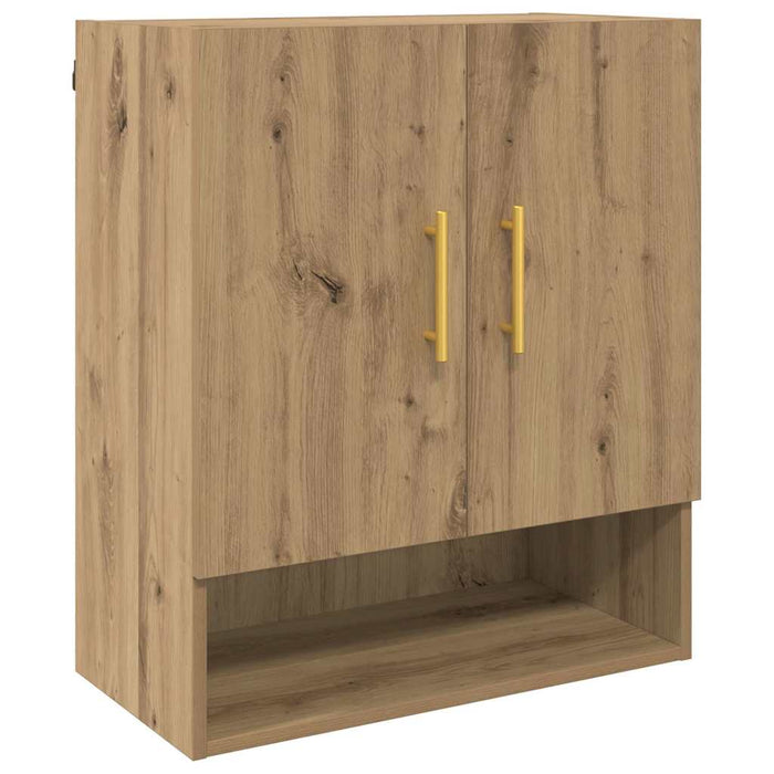 Dulap de perete stejar artizanal 60 x 31 x 70 cm Lemn compozit - WALTI WALTI