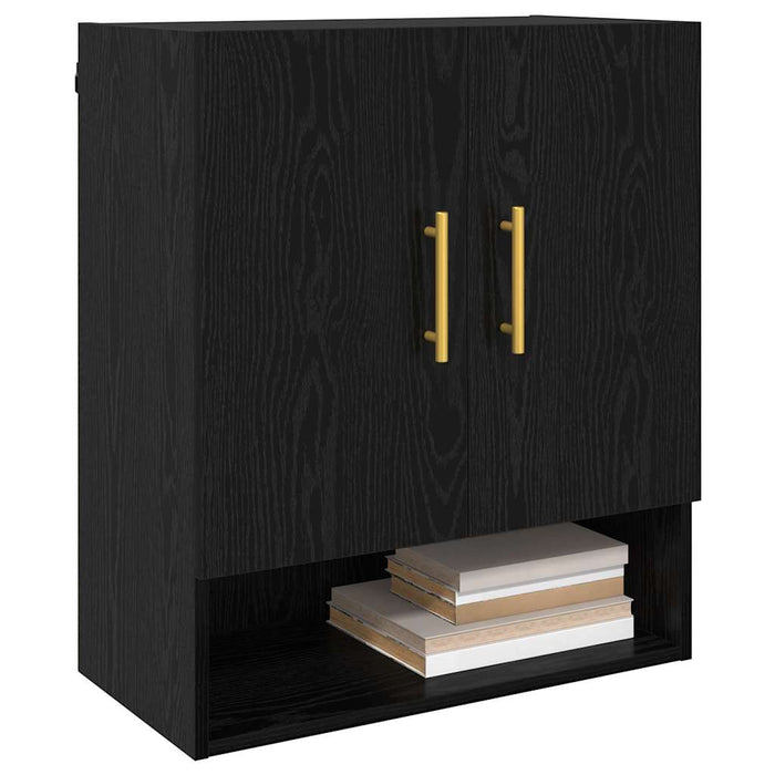 Dulap de perete Stejar negru 60 x 31 x 70 cm Lemn compozit - WALTI WALTI