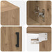 Dulap de perete stejar artizanal 60 x 31 x 70 cm Lemn compozit - WALTI WALTI