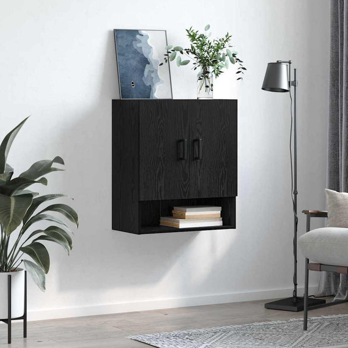 Dulap de perete Stejar negru 60 x 31 x 70 cm Lemn compozit - WALTI WALTI