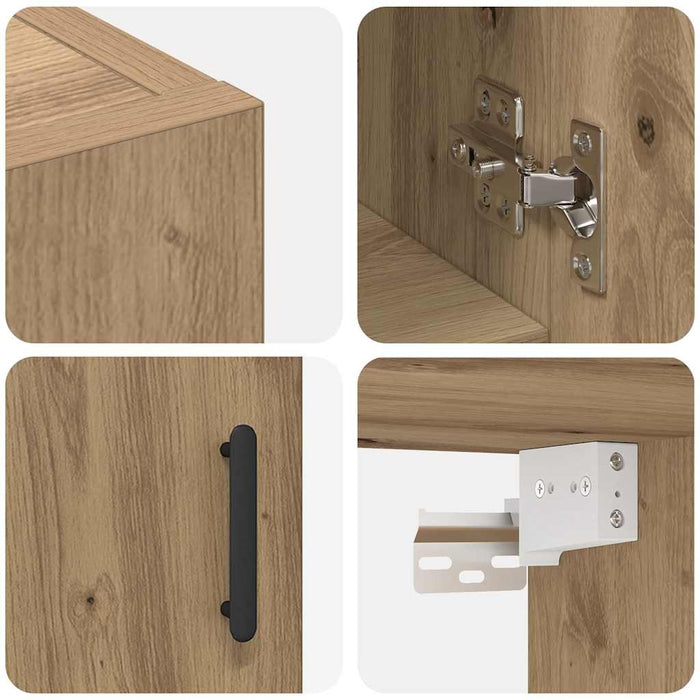 Dulap montat pe perete Stejar Artizanal 60 x 31 x 70 cm - WALTI WALTI