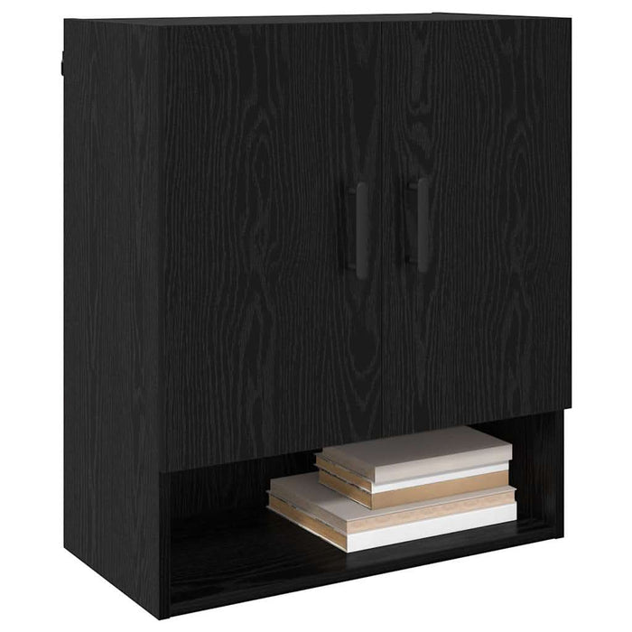 Dulap montat pe perete Pe perete Stejar Negru 60 x 31 x 70 cm - WALTI WALTI