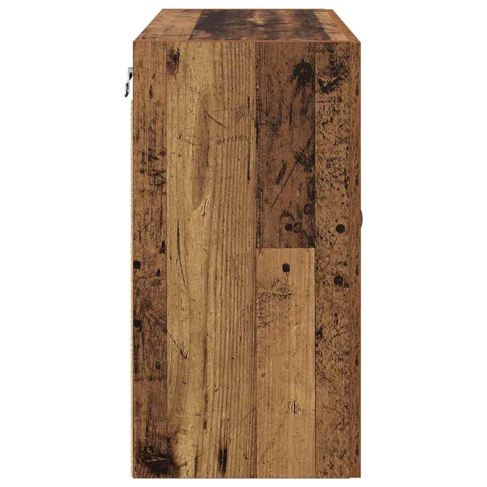 Dulap de perete Lemn vechi 60 x 31 x 60 cm Lemn compozit - WALTI WALTI