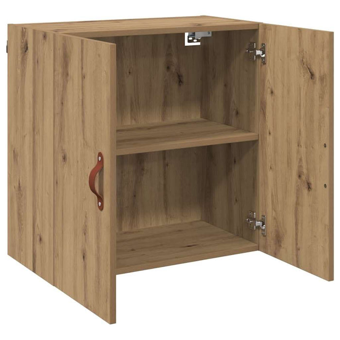 Dulap de perete stejar artizanal 60 x 31 x 60 cm Lemn compozit - WALTI WALTI