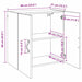Dulap de perete Stejar negru 60 x 31 x 60 cm Lemn compozit - WALTI WALTI