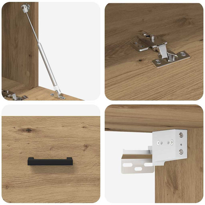 Dulap montat pe perete Stejar Artizanal 60 x 36,5 x 35 cm - WALTI WALTI