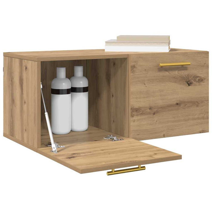 Dulap de perete Pe perete stejar artizanal 80 x 36.5 x 35 cm - WALTI WALTI