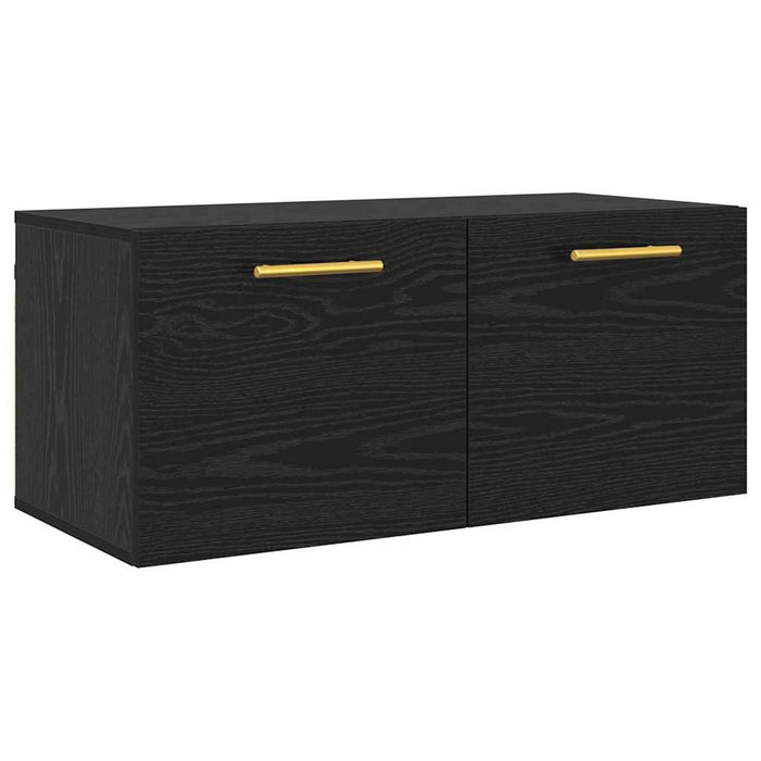 Dulap de perete Stejar negru 80 x 36.5 x 35 cm Lemn compozit - WALTI WALTI