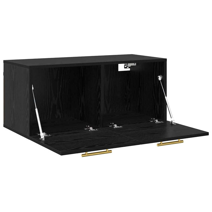 Dulap de perete Stejar negru 80 x 36.5 x 35 cm Lemn compozit - WALTI WALTI