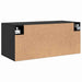 Dulap de perete Stejar negru 80 x 36.5 x 35 cm Lemn compozit - WALTI WALTI