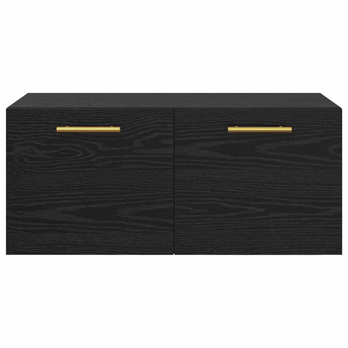 Dulap de perete Stejar negru 80 x 36.5 x 35 cm Lemn compozit - WALTI WALTI