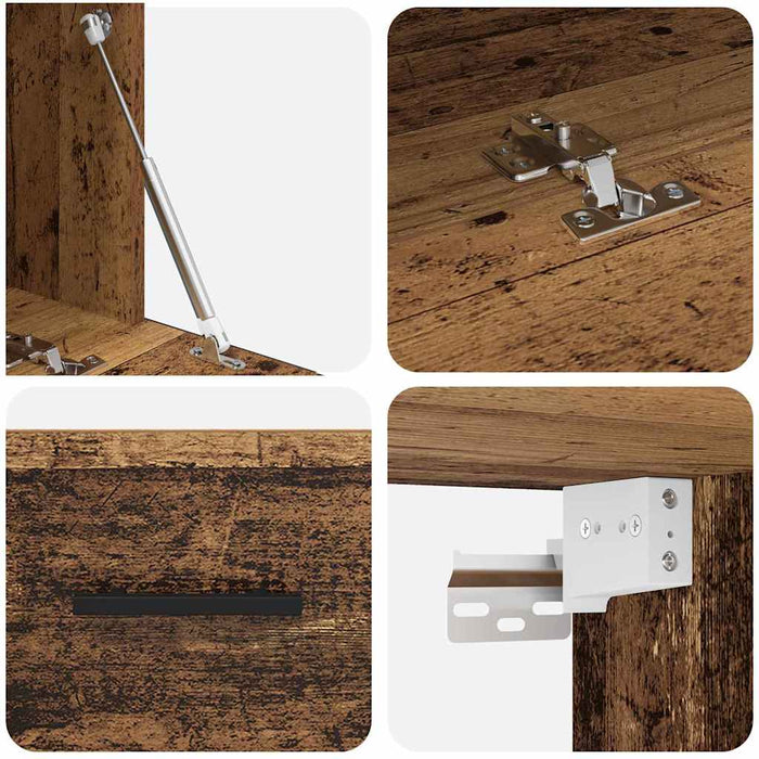 Dulap de perete Lemn vechi 80 x 36.5 x 35 cm Lemn compozit - WALTI WALTI