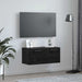 Dulap de perete Stejar negru 80 x 36.5 x 35 cm Lemn compozit - WALTI WALTI