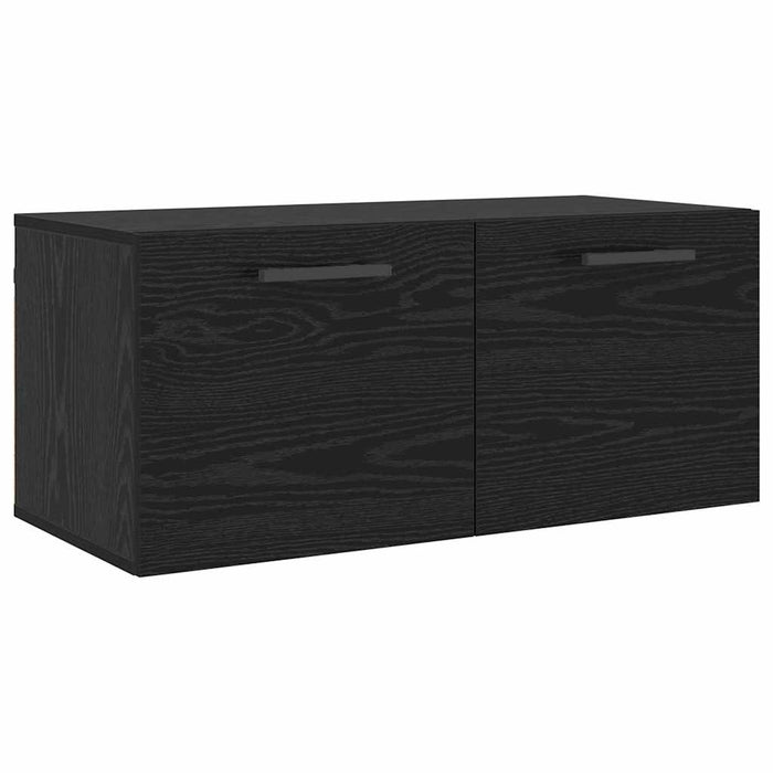 Dulap de perete Stejar negru 80 x 36.5 x 35 cm Lemn compozit - WALTI WALTI