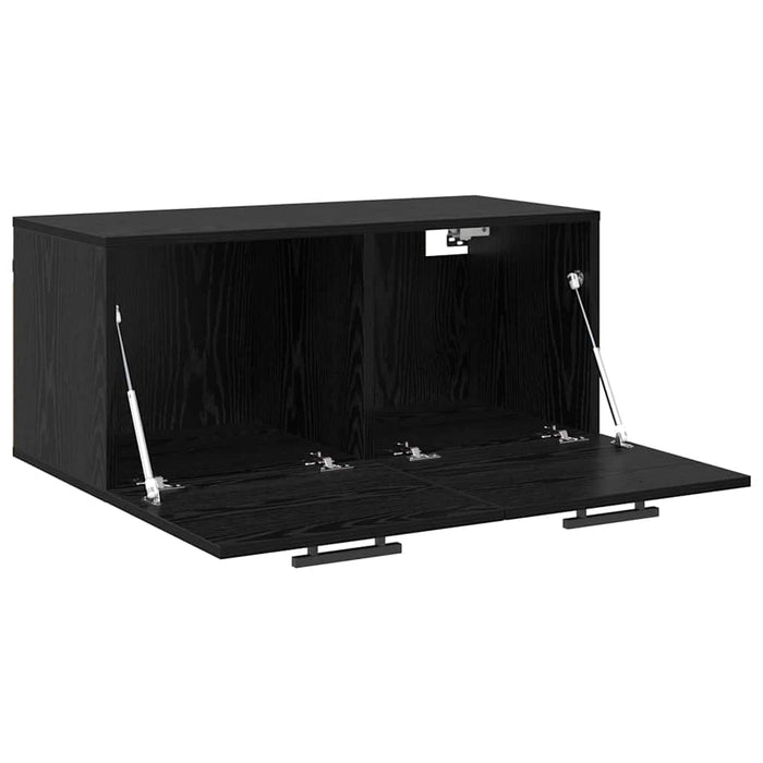Dulap de perete Stejar negru 80 x 36.5 x 35 cm Lemn compozit - WALTI WALTI