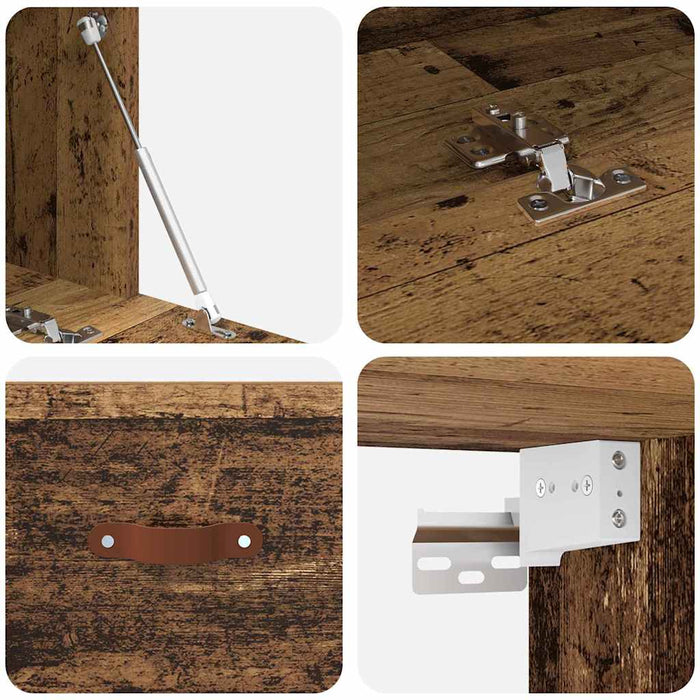 Dulap montat pe perete Pe perete Lemn vechi 100 x 36,5 x 35 cm - WALTI WALTI