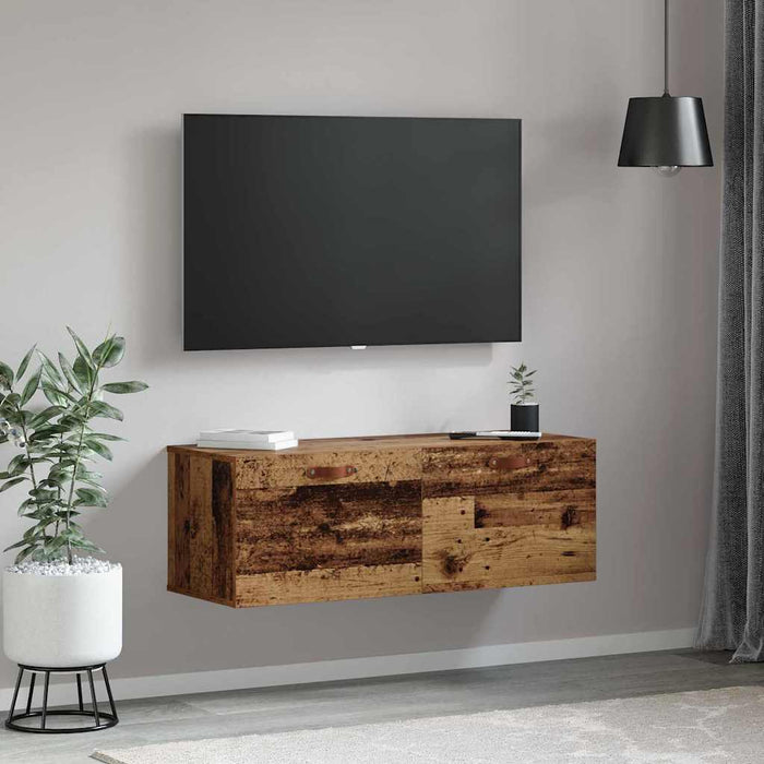 Dulap montat pe perete Pe perete Lemn vechi 100 x 36,5 x 35 cm - WALTI WALTI