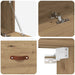 Dulap montat pe perete Stejar Artizanal 100 x 36,5 x 35 cm - WALTI WALTI