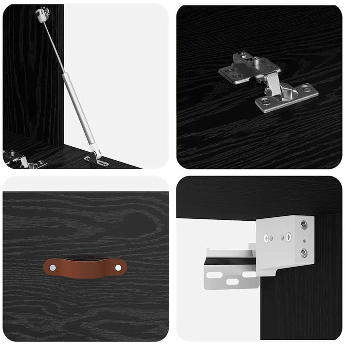 Dulap montat pe perete Stejar Negru 100 x 36,5 x 35 cm - WALTI WALTI