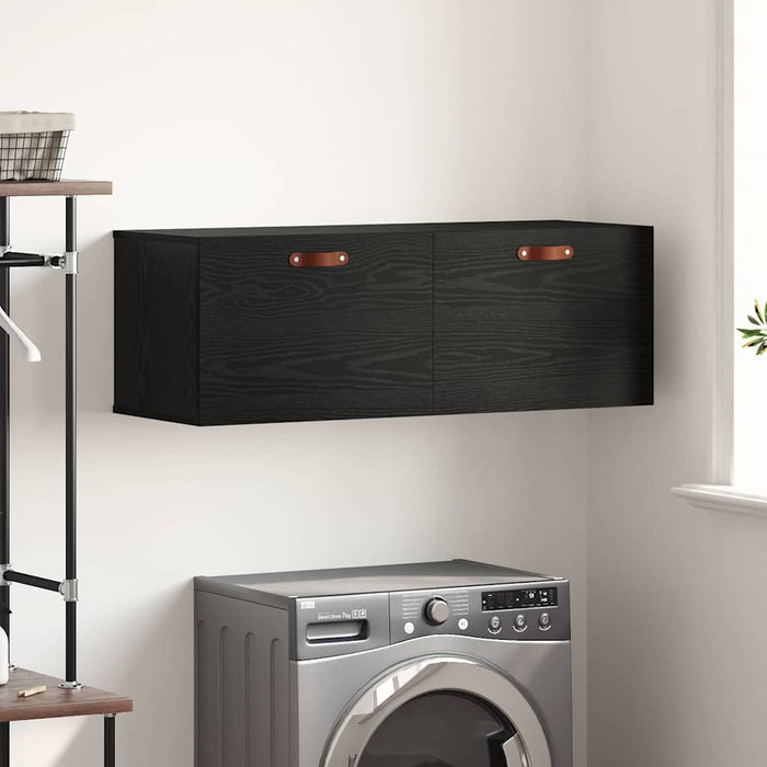 Dulap montat pe perete Stejar Negru 100 x 36,5 x 35 cm - WALTI WALTI