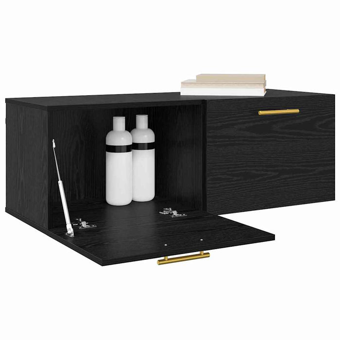 Dulap de perete Stejar negru 100 x 36.5 x 35 cm Lemn compozit - WALTI WALTI