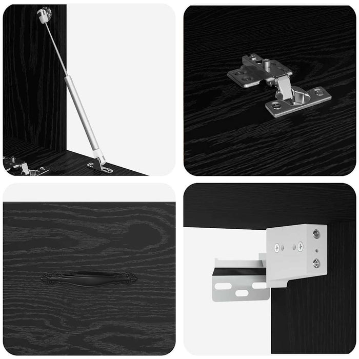 Dulap montat pe perete Stejar Negru 100 x 36,5 x 35 cm - WALTI WALTI