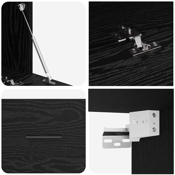 Dulap montat pe perete Stejar Negru 100 x 36,5 x 35 cm - WALTI WALTI