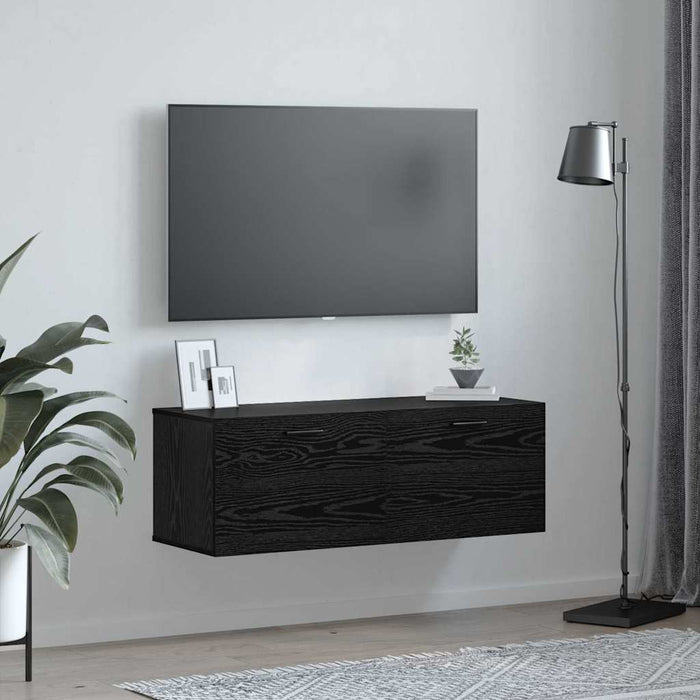Dulap montat pe perete Stejar Negru 100 x 36,5 x 35 cm - WALTI WALTI