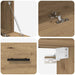 Dulap de perete Pe perete stejar artizanal 100 x 36.5 x 35 cm - WALTI WALTI