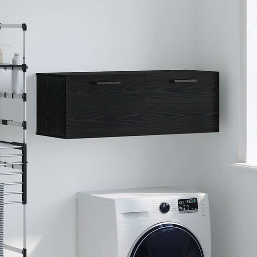 Dulap de perete Stejar negru 100 x 36.5 x 35 cm Lemn compozit - WALTI WALTI