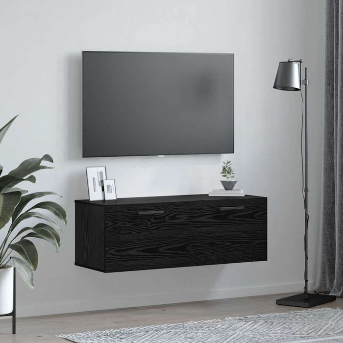 Dulap de perete Stejar negru 100 x 36.5 x 35 cm Lemn compozit - WALTI WALTI