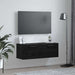 Dulap de perete Stejar negru 100 x 36.5 x 35 cm Lemn compozit - WALTI WALTI