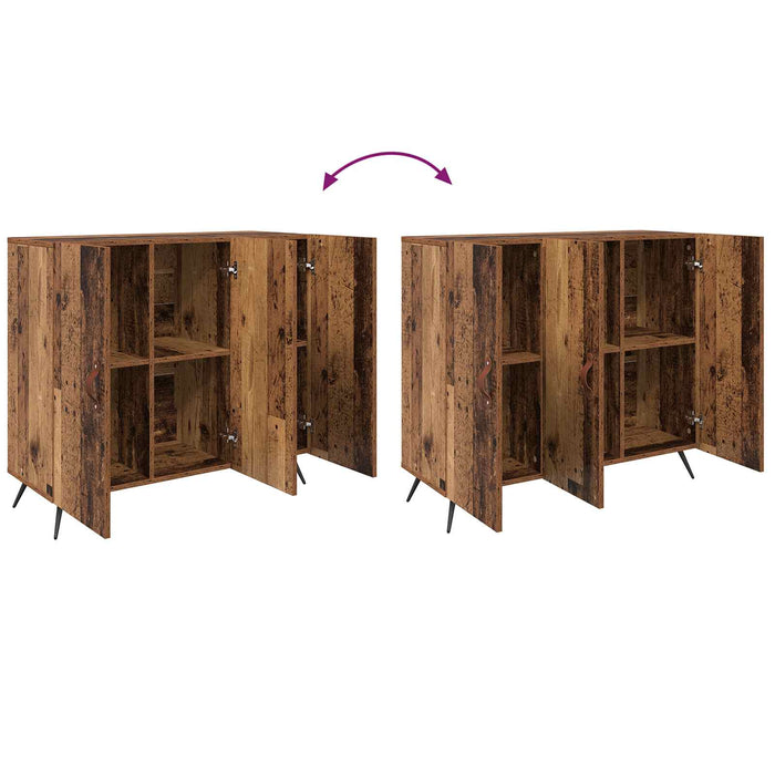 Bufet Lemn vechi 89,5 x 34 x 80 cm Lemn compozit - WALTI WALTI